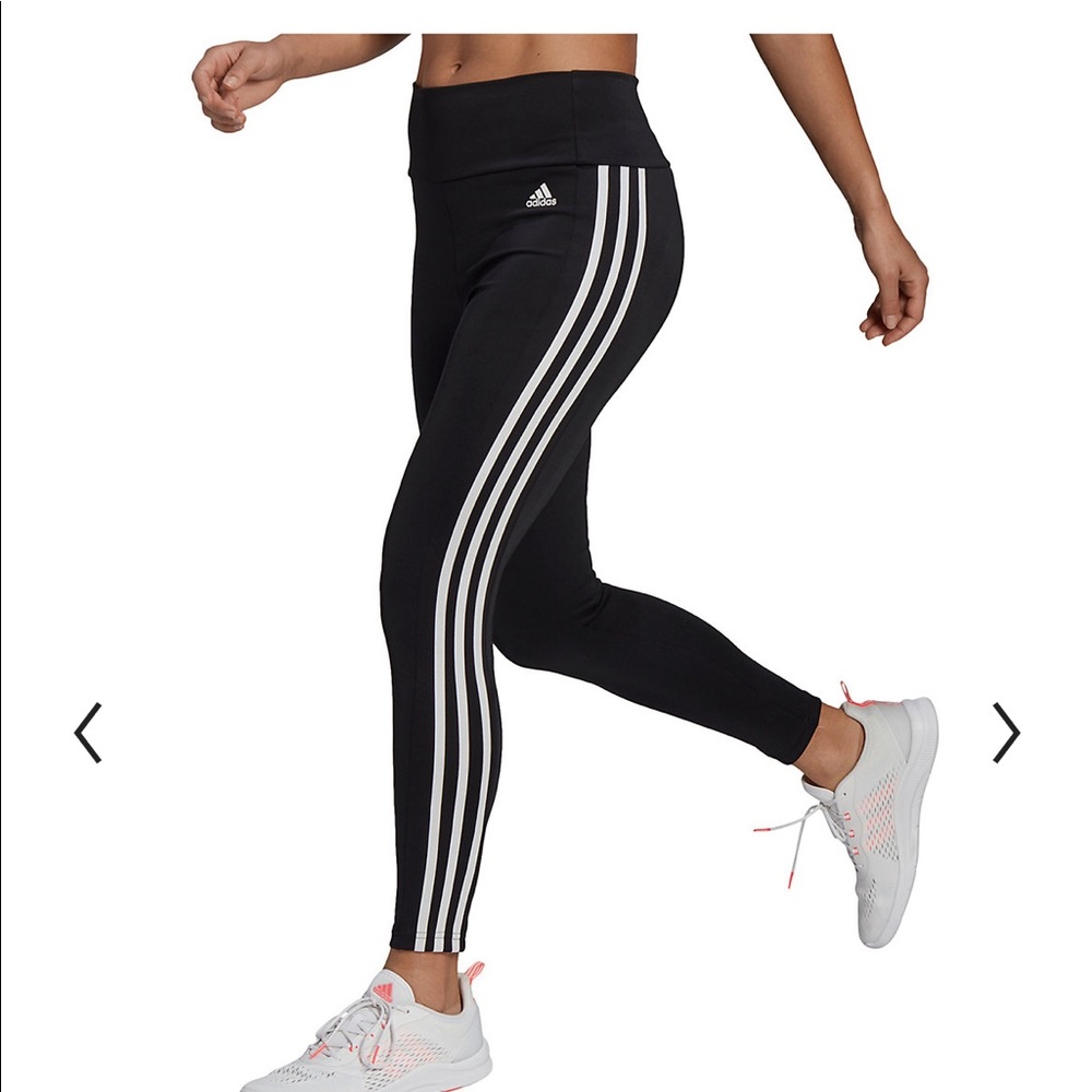 SOLD- Adidas three stripe leggings - Picture 1 of 5